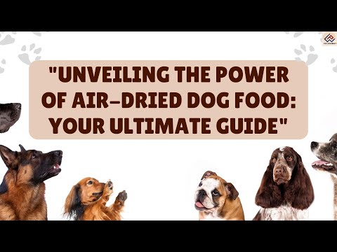 Unveiling the Power of Air-Dried Dog Food: Your Ultimate Guide