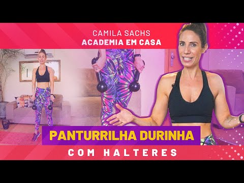 Definindo as PANTURRILHAS com Halteres | Camila Sachs