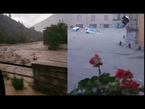 La pioggia ha fatto un disastro nel comune di  Cantiano