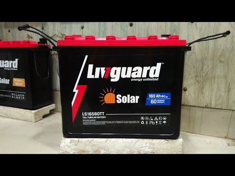 12 v livguard solar battery ls-16560tt