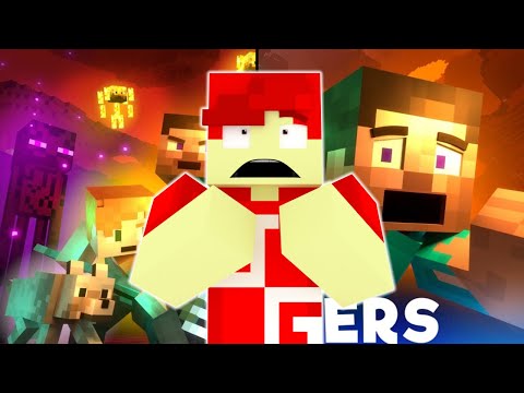 Reacting to "NETHER WAR and Nether War: BLOOPERS" (Minecraft Animation Reaction)