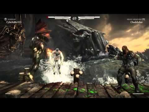 Mortal Kombat X predator vs Jax online multiplayer match cyberkiller333