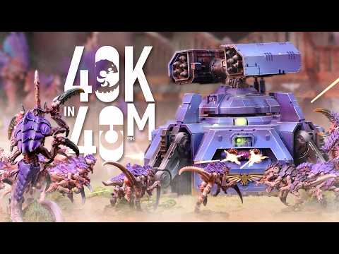 Space Marines Battle Tyranid Threat. 500 World Reclamation! Warhammer 40k in 40m