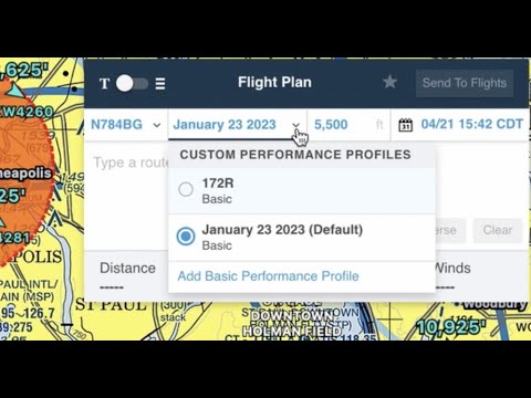 How to Create Foreflight Performance Profiles