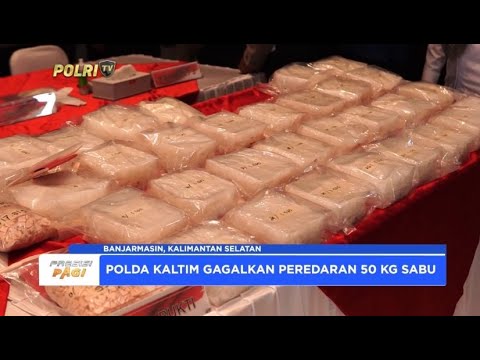 POLDA KALSEL GAGALKAN PEREDARAN 50 KG SABU