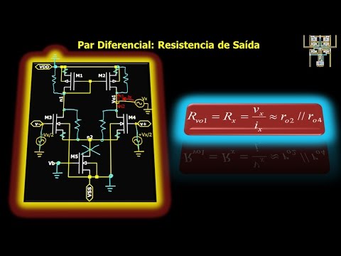 Resistência de Saída do Par Diferencial MOS
