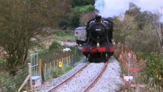 preview picture of video 'Half an Hour at (70) - Corwen 1.11.2014 - Llangollen Railway extension - UK's newest station'