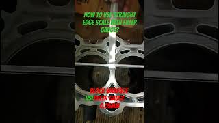 How to use straight edge scale with filler gauge simply way,#shorts,#automobile,#mecanics