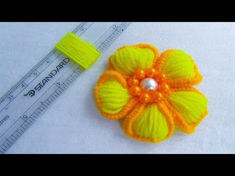 Hand Embroidery Amazing Trick, Easy Flower Embroidery Trick, Sewing Hack