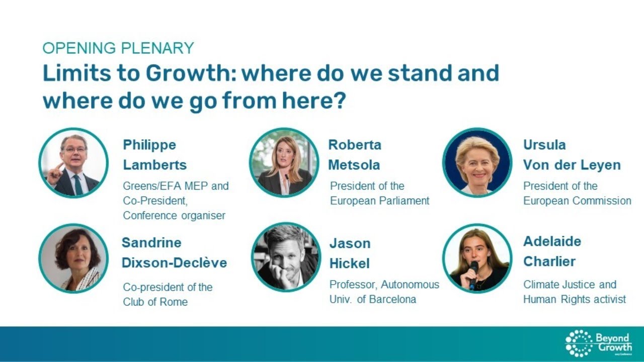 #BeyondGrowth - Limits to Growth: where do we stand and where do we go from here?