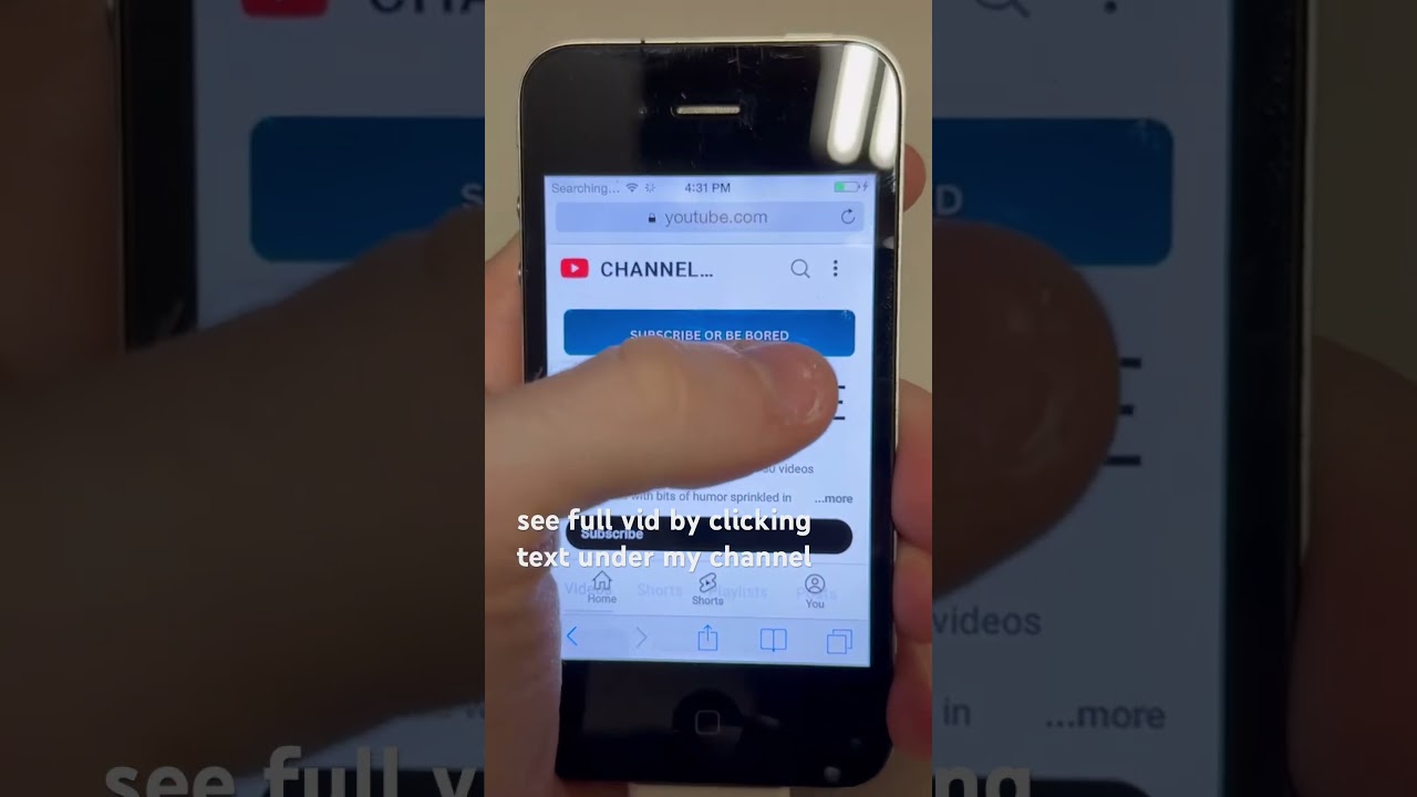 YouTube on the iPhone 4 in 2025📱