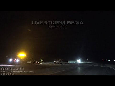 01-14-2021 Detroit Lakes, MN - HWY 10 iced over - Emergency Vehicles - DOT plows - Vehicles in Ditch