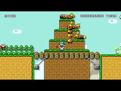 Yoshi missing in Dinoville by KevDizzle 🍄Super Mario Maker 2 ✹Switch✹ #btn