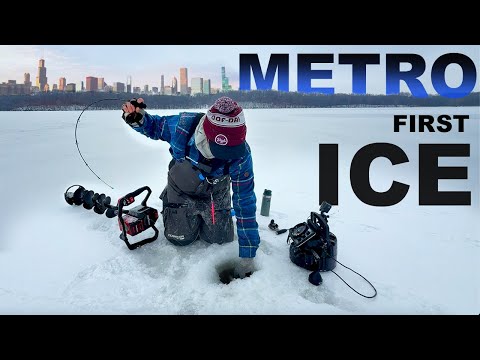 Ice Fishing a HIDDEN Metro Lake - Public Land Access