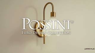 1_Watch A Video About the Possini Euro Magnolia Aged Brass Cloud Glass Wall Sconce