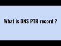 What Is DNS PTR Record