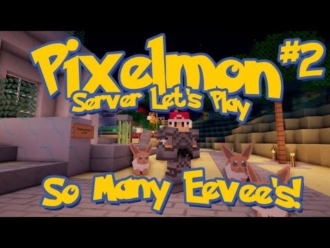 Pixelmon Server Minecraft Pokemon Mod Season 2: LittleLizard's Server, Episode 2 - So Many Eevee's!