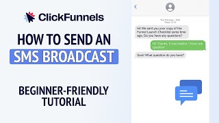 How to Create an SMS Broadcast in Clickfunnels - Clickfunnels Tutorial
