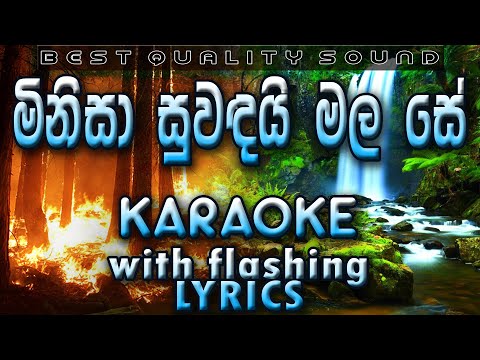Minisa Suwandai Mala Se Karaoke with Lyrics (Without Voice)