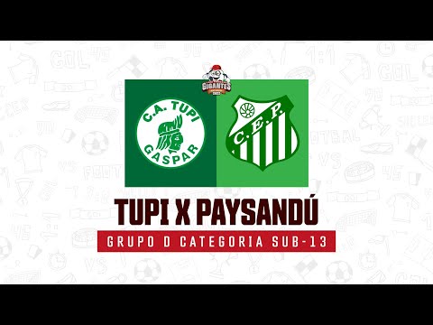 Atlético Tupi 0x0 Paysandú • SUB-13 // Grupo D • AO VIVO