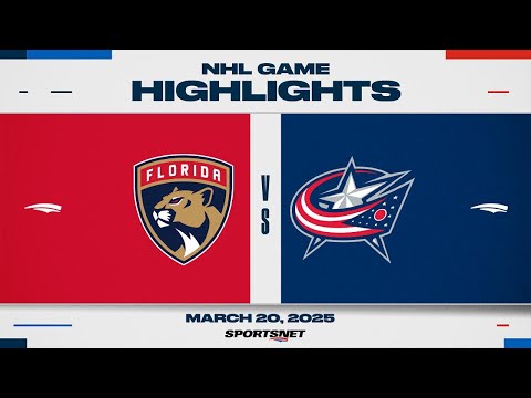 NHL Highlights | Panthers vs. Blue Jackets - March 20, 2025