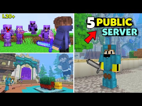 Top 5 Best Public SMP For Minecraft PE || Public Server For MCPE || Vizag OP