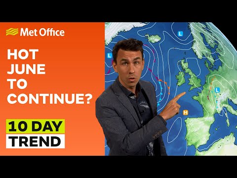 10 Day Trend 21/06/2023 – End of June, start of July – Met Office weekly weather forecast UK