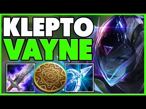 *FASTEST FULL BUILD* KLEPTO VAYNE MID IS RIDICULOUS! (SECRET FREE WINS) - League of Legends