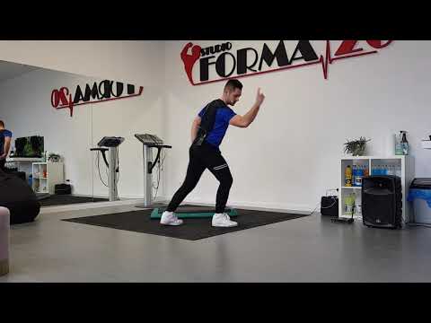 Step dance choregraphy aerobic Full lesson, tutorial 1x32, symetric part 1