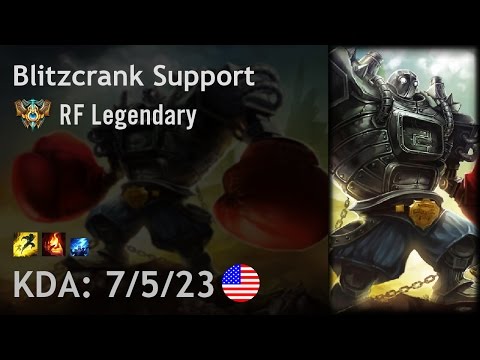 Blitzcrank Support vs Braum - RF Legendary - NA Challenger Patch 6.19