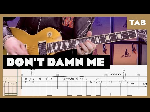Guns N’ Roses - Don't Damn Me - Guitar Tab | Lesson | Cover | Tutorial