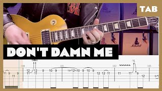Guns N' Roses - Don't Damn Me - Guitar Tab | Lesson | Cover | Tutorial