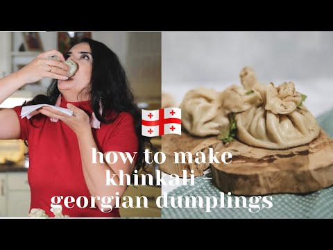 HOW TO MAKE DUMPLINGS - HOW TO MAKE KHINKALI - GEORGIAN DUMPLINGS