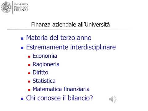 Valentina Cioli - Pillole di finanza aziendale - parte prima