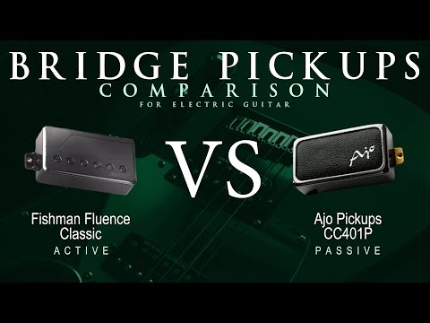 Fishman FLUENCE CLASSIC vs Ajo CC401P - Bridge Guitar Pickup Comparison Tone Demo