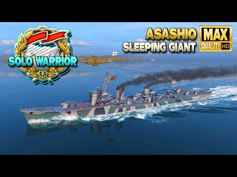 Destroyer Asashio: Unexpected result in tier 10 battle - World of Warships