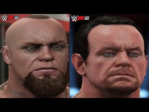 WWE 2K16 vs WWE 2K15 Superstar Face Comparison 3 (The Undertaker, Dean Ambrose, Randy Orton &  More)