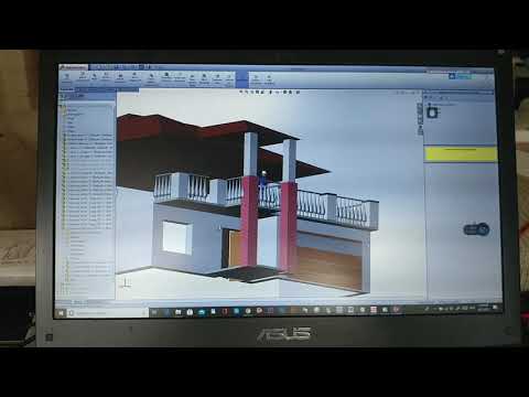 Mansion House design in Solidworks sketch