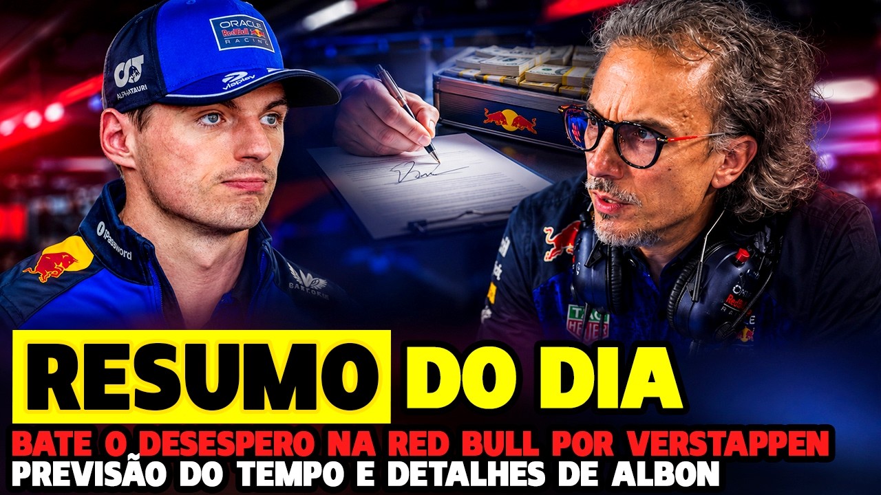 BATE O DESESPERO NA RED BULL POR VERSTAPPEN E RENOVAÇÃO DE ALBON NÃO FOI O QUE PARECEU | FÓRMULA 1