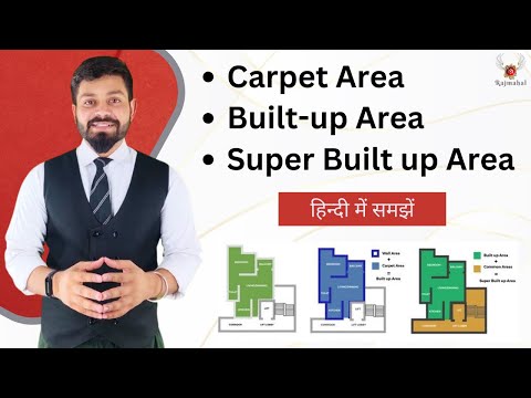 Carpet Area vs Built Up Area vs Super built up Area - Difference in Hindi || Kya Hota Hai