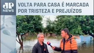 Moradores tentam recuperar o que sobrou no RS