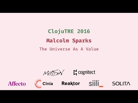 The Universe As A Value - Malcolm Sparks