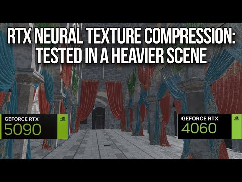 RTX Neural Texture Compression Tested in a Scene That Is More Representative of a Real Workload