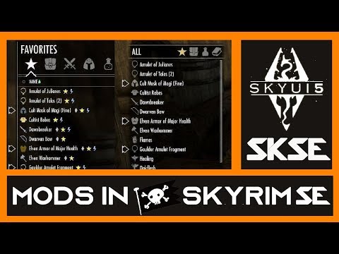 How to Install and use MODS like SkyUI in Cracked Skyrim Special Edition