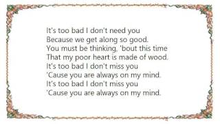 Eric Clapton - Too Bad Lyrics