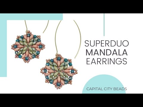 Superduo Mandala Earrings