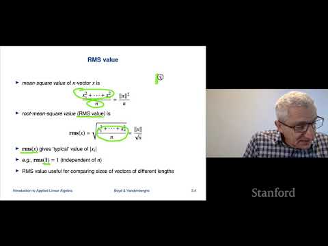 Stanford ENGR108 Introduction to Applied Linear Algebra | 2020 | Lecture 1 Introduction