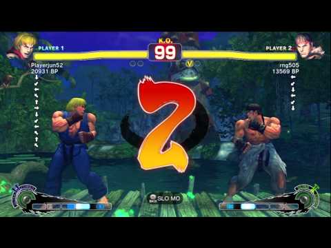 Playerjun52 [Ken] vs rng505 [Ryu] SSF4 Japanese Online Ranked Matches - TRUE-HD