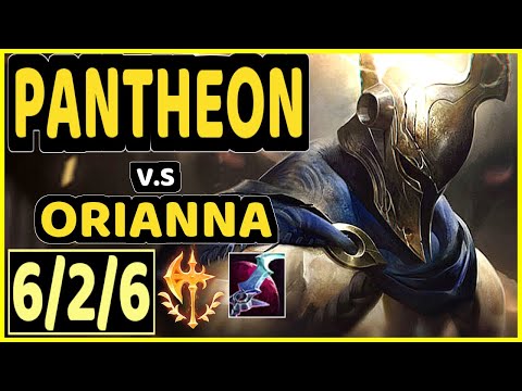 PANTHEON vs ORIANNA - 6/2/6 KDA MID GAMEPLAY - EUW Ranked GRANDMASTER