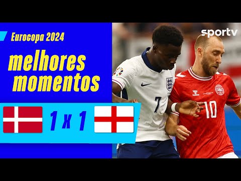 Gols e lances de Dinamarca x Inglaterra